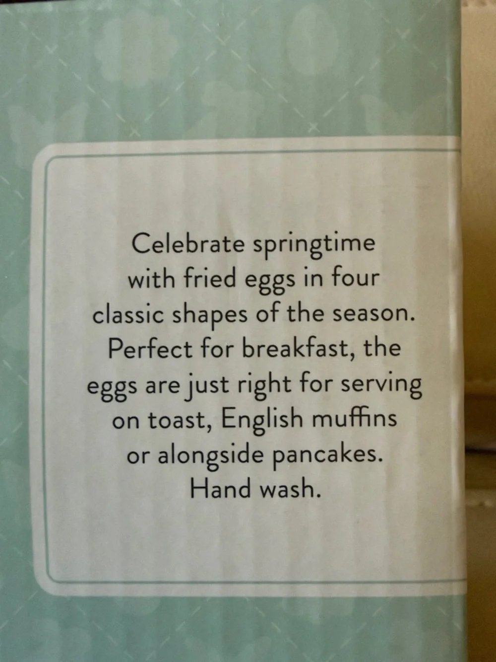 Williams Sonoma Yellow Spring-Shaped Egg Ring Set (4)